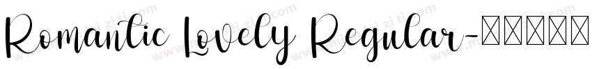 Romantic Lovely Regular字体转换